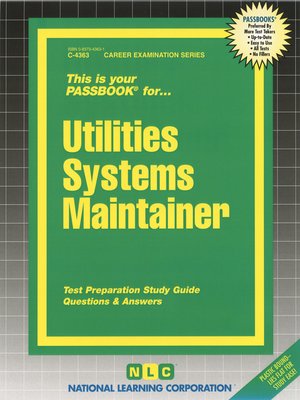cover image of Utilities Systems Maintainer